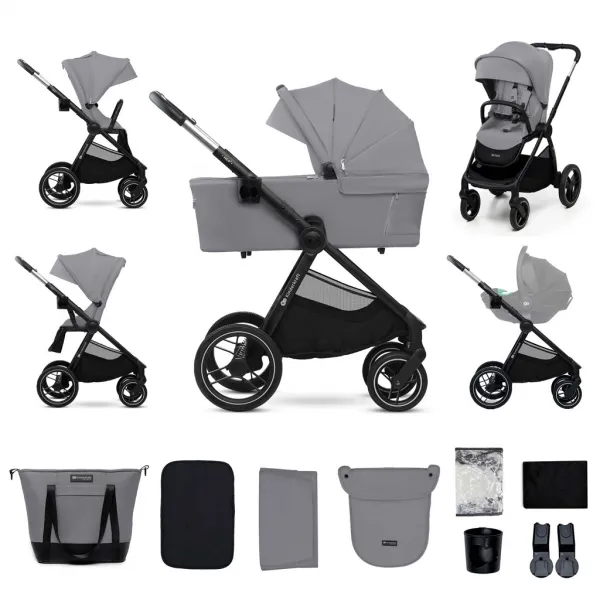 KINDERKRAFT Kočík kombinovaný Nea 2 2v1 Platinum Grey