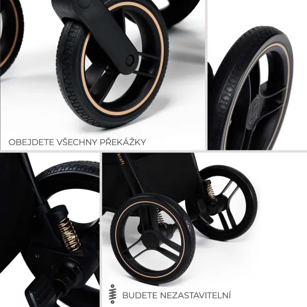 KINDERKRAFT Kočík kombinovaný Nea 2 2v1 Midnigth Black
