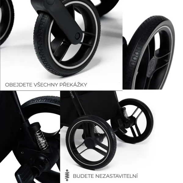 KINDERKRAFT Kočík kombinovaný Nea 2 2v1 Platinum Grey