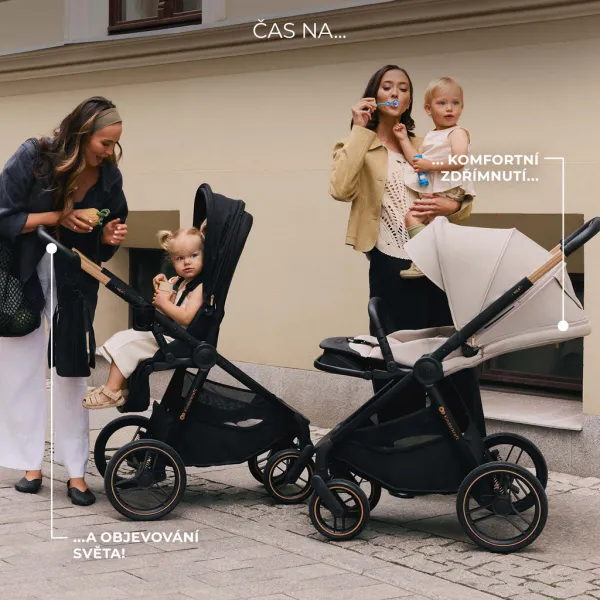 KINDERKRAFT Kočík kombinovaný Nea 2 2v1 Dark Grey