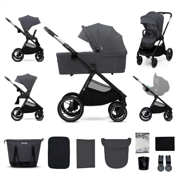 KINDERKRAFT Kočík kombinovaný Nea 2 2v1 Dark Grey