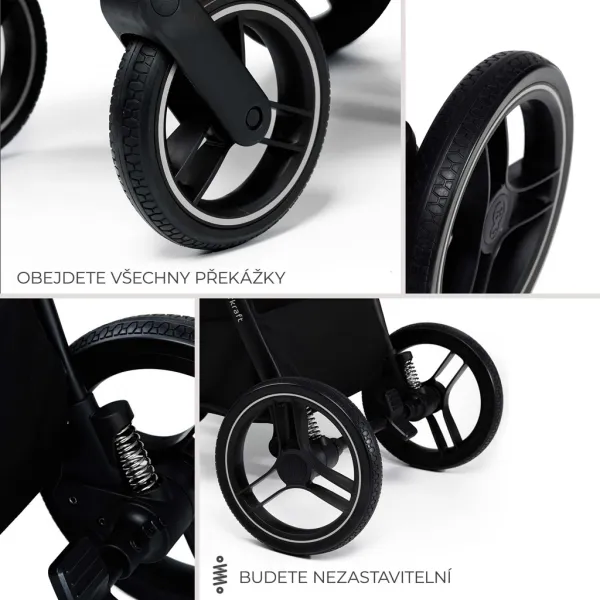 KINDERKRAFT Kočík kombinovaný Nea 2 2v1 Dark Grey