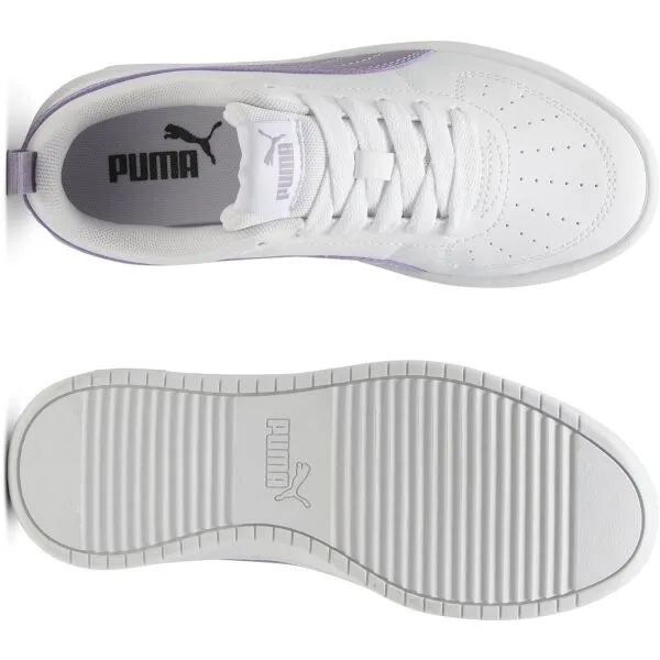 Puma RICKIE JR Detská obuv na voľný čas, biela, veľkosť 38