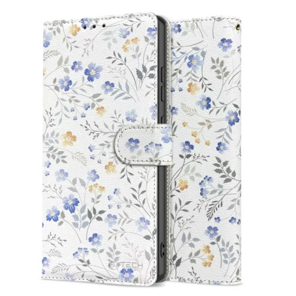 Tech-Protect Wallet knižkové puzdro na iPhone 16e, spring flowers