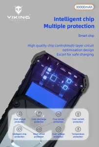 Viking outdoorová power banka SKADI III, 30000 mAh, bezdrátové nabíjení