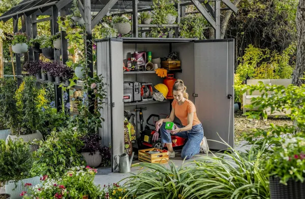KETER skriňa Duotech High Store PLUS, sivá, 140 x 170,4 cm