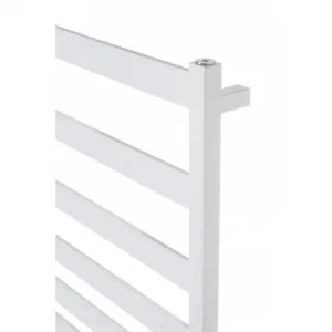 Instalprojekt - Kúpeľňový radiátor BELTI čierna farba - Farba radiátora - Čierna, Rozmer radiátora - 500 × 1203 mm, výkon 473 W, Typ pripojenia - Stredové 50 mm RADBEL501231SP