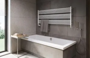 Instalprojekt - Kúpeľňový radiátor STICK LEVEL - Farba radiátora - C31 čierna matná, Rozmer radiátora - 800 × 555 mm, výkon 433 W, Typ pripojenia - Klasické (spodné) RADSTIL806031