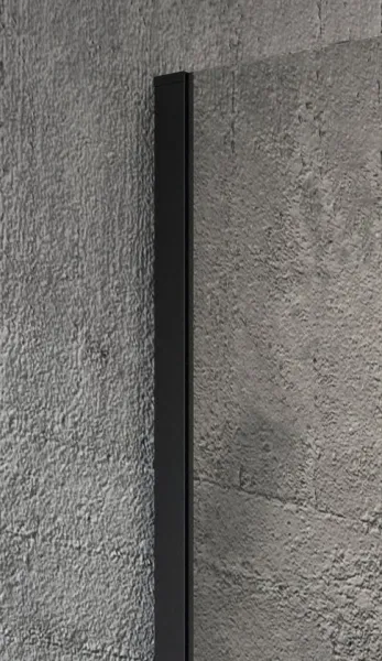 GELCO - VARIO BLACK jednodielna sprchová zástena na inštaláciu k stene, matné sklo, 700  GX1470GX1014