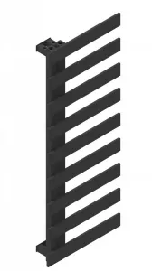 HOPA - Kúpeľňový radiátor EDINBURGH čierna farba - Farba radiátora - Čierna, Rozmer radiátora - 500 × 1020 mm, výkon 418 W, Typ pripojenia - Spodný 50 mm RADEDI501031