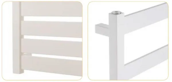 Instalprojekt - Kúpeľňový radiátor BELTI biela farba - Farba radiátora - Biela, Rozmer radiátora - 500 × 1203 mm, výkon 473 W, Typ pripojenia - Stredové 50 mm RADBEL501235SP