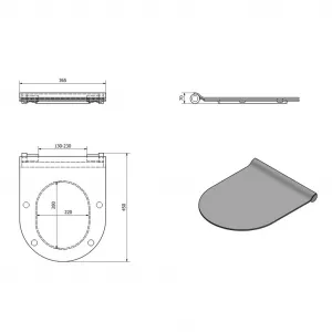 GSI - WC sedátko, SLIM, Soft Close, Quick Release, creta mat/chróm MS86CSN08
