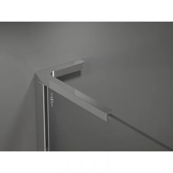 MEXEN/S - Velar L sprchovací kút, posuvné dvere 100 x 90, grafit, chróm 871-100-090-43-01