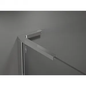 MEXEN/S - Velar L sprchovací kút, posuvné dvere 100 x 90, grafit, chróm 871-100-090-43-01