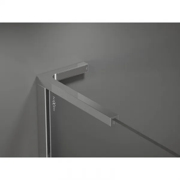 MEXEN/S - Velar L posuvné sprchové dvere 90, grafit, chróm 871-090-003-41-01