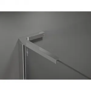 MEXEN/S - Velar L posuvné sprchové dvere 90, grafit, chróm 871-090-003-41-01