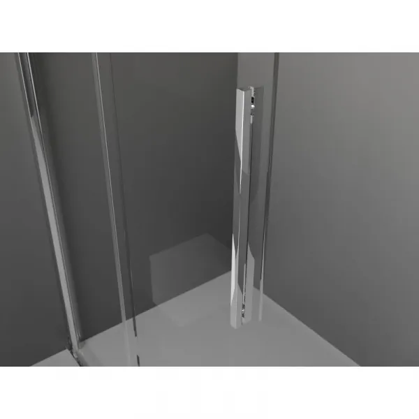 MEXEN/S - Velar Sprchová zástena posuvná Walk-in 85 x 200, grafit 8 mm, chróm 871-085-000-43-01