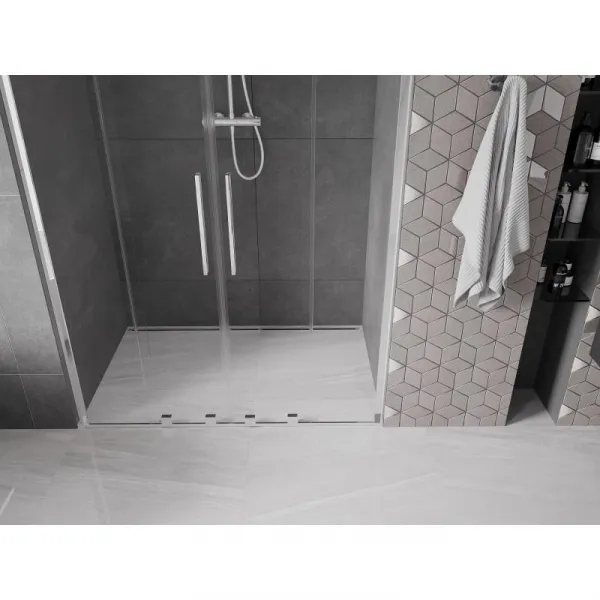 MEXEN/S - Velar L Duo posuvné sprchové dvere 150, transparent, chróm 871-150-003-02-01