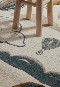 Hanse Home Collection koberce Detský koberček Adventures 106209 Cream Multicolor - 120x170 cm