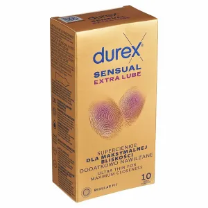 Durex Sensual Extra Lube prezervatívy 10 ks