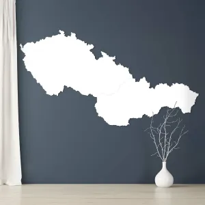 Drevené mapy na stenu - Česko a Slovensko