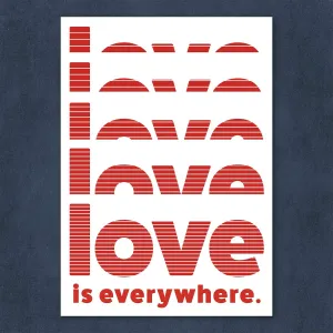 Moderný obraz s nápisom - Love is everywhere