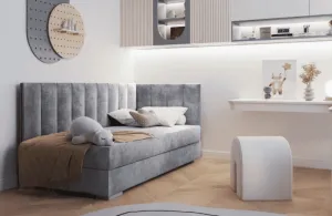 ArtBed Detská posteľ COIMBRA III | sivá 90 x 200 cm Prevedenie: ľavé