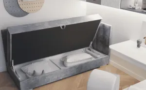 ArtBed Detská posteľ COIMBRA III | sivá 90 x 200 cm Prevedenie: ľavé