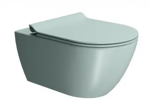 GSI - PURA závesná WC misa, Swirlflush, 36x55cm, ghiaccio dual-mat 881515