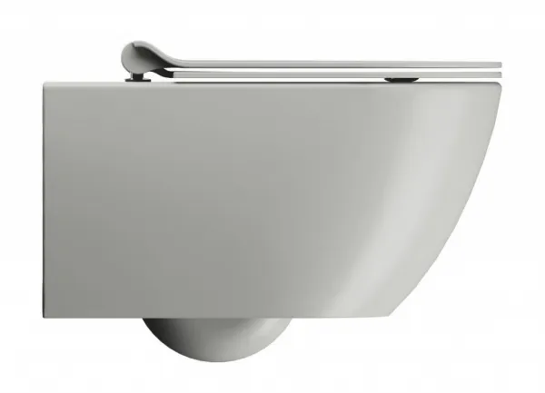 GSI - PURA závesná WC misa, Swirlflush, 36x55cm, Cenere dual-mat 881517