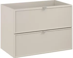 Comad Závesná skrinka Bella Cashmere s doskou a umývadlom 120 cm kašmír/dub Artisan