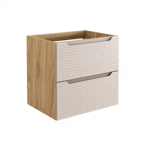 Comad Závesná skrinka Luxor Beige Trust s doskou a umývadlom 120 cm čierna/dub olejovaný