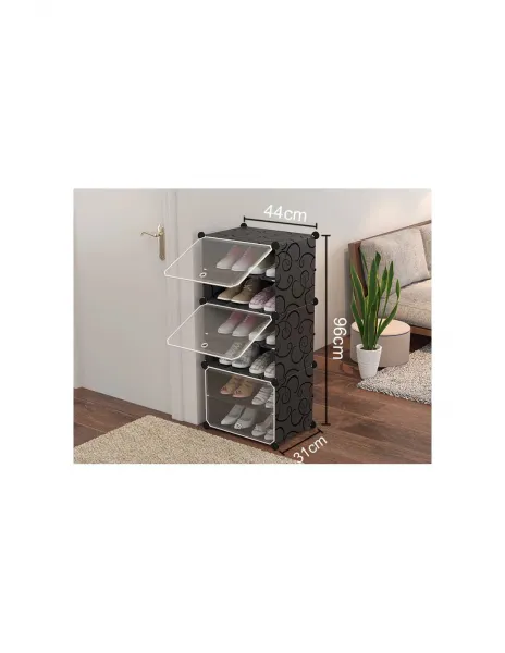 VASAGLE modulárna skrinka, box na topánky s 6 úrovňami
