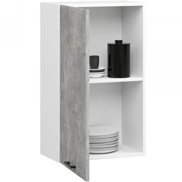 Ak furniture Závěsná kuchyňská skříňka OLIVIE 50x72 cm matná bílá/beton