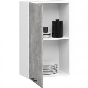 Ak furniture Závěsná kuchyňská skříňka OLIVIE 50x72 cm matná bílá/beton