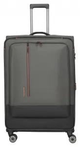 Veľký textilný kufor na kolieskach Travelite Crosslite XL Dark Olive