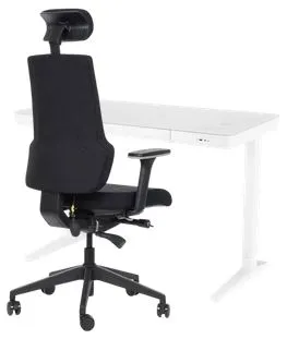 HALMAR Výškovo nastaviteľný stôl B52 biely