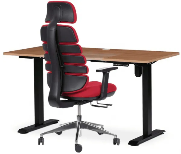 AUTRONIC výškovo nastaviteľný stôl LT-W140 BUK, 140x70 cm