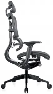 MERCURY Ergonomická kancelárska stolička ORION JNS-801, čierna sieťovina W-51 (vzorovaná), čierny kríž