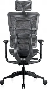 MERCURY Ergonomická kancelárska stolička ORION JNS-801, čierna sieťovina W-51 (vzorovaná), čierny kríž
