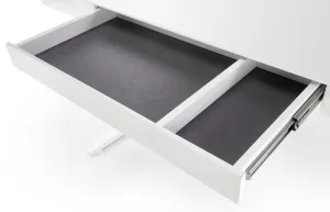 HALMAR Výškovo nastaviteľný stôl B52 biely