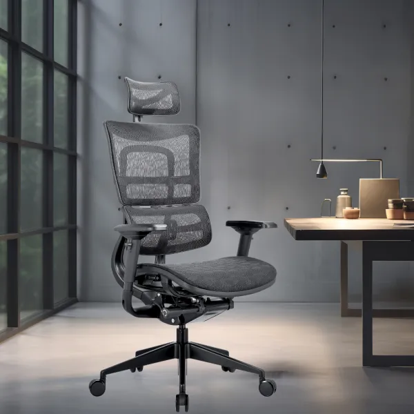 MERCURY Ergonomická kancelárska stolička ORION JNS-801, čierna sieťovina W-51 (vzorovaná), čierny kríž