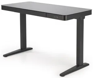 HALMAR Výškovo nastaviteľný stôl B52 čierny