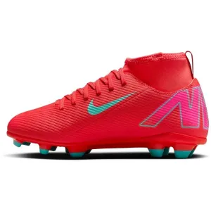 Nike JR SUPERFLY 10 CLUB FG/MG Detské kopačky, červená, veľkosť 36