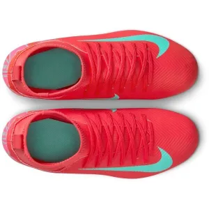 Nike JR SUPERFLY 10 CLUB FG/MG Detské kopačky, červená, veľkosť 36