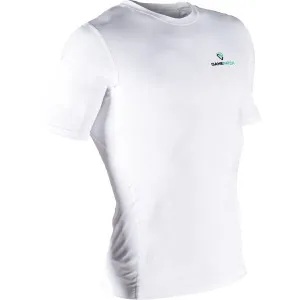 GAMEPATCH COMPRESSION SHIRT Kompresné unisex tričko, biela, veľkosť