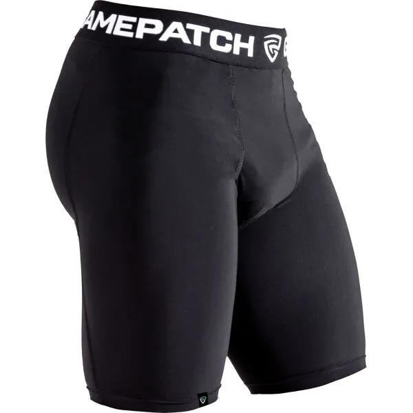 GAMEPATCH COMPRESSION SHORTS Kompresné unisex šortky, čierna, veľkosť