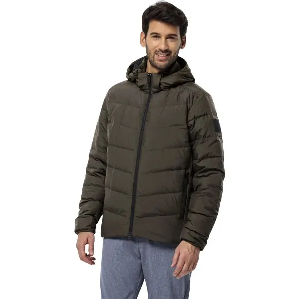 Jack Wolfskin COLONIUS JKT M Pánska zimná bunda, hnedá, veľkosť