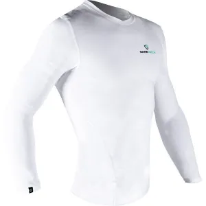 GAMEPATCH COMPRESSION SHIRT Kompresné unisex tričko, biela, veľkosť