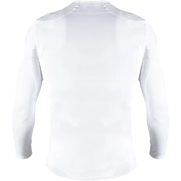 GAMEPATCH COMPRESSION SHIRT Kompresné unisex tričko, biela, veľkosť